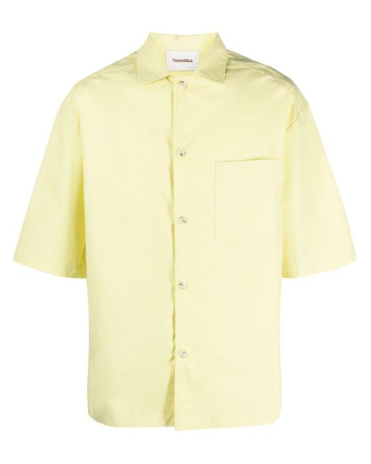 Nanushka Overhemd Met Borduurwerk in het Yellow voor heren