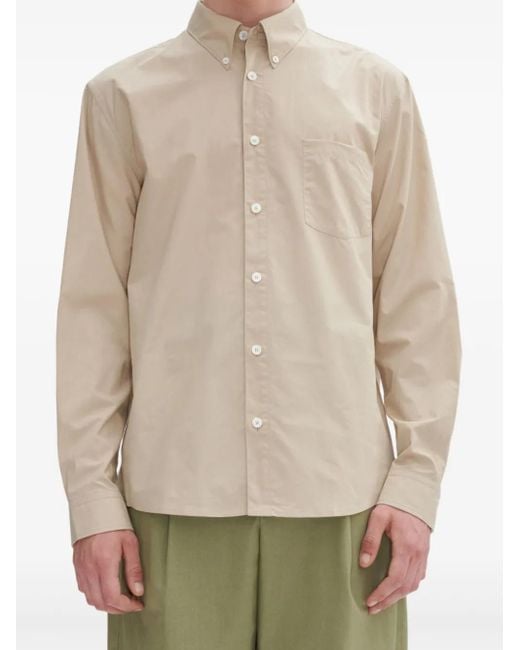 メンズ A.P.C. リネンシャツ Natural