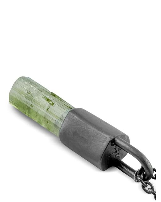 Parts Of 4 Green Sterling Talisman Tourmaline Necklace