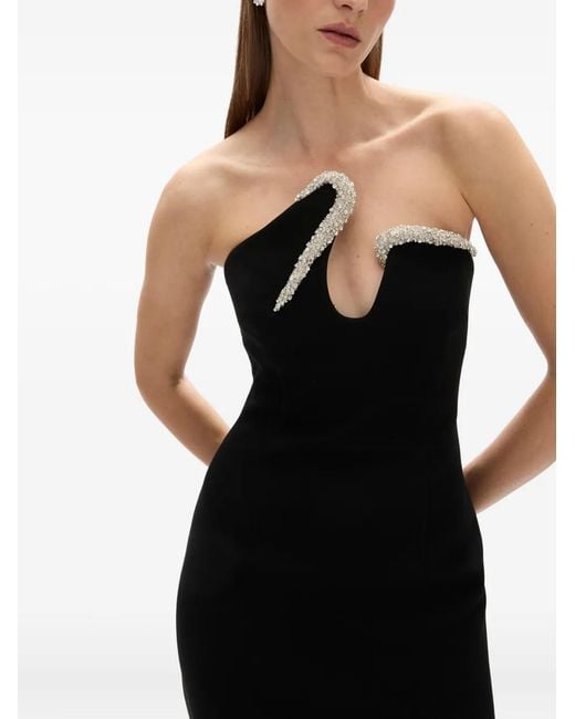 Vestido de fiesta largo Tessa palabra de honor Rachel Gilbert de color Black