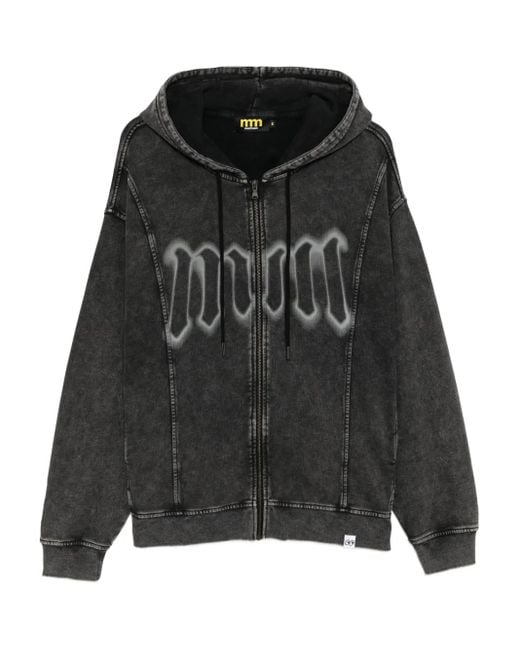 Sudadera con capucha y estampado gráfico Mini Cream de color Black