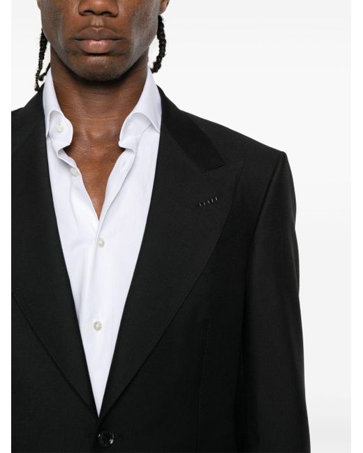 Costume en laine à simple boutonnage Tom Ford pour homme en coloris Black