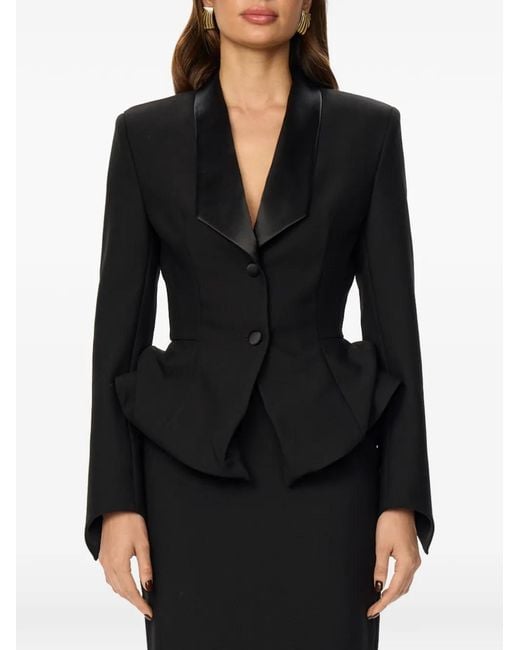 POST MERIDIEM Black Peplum Jacket