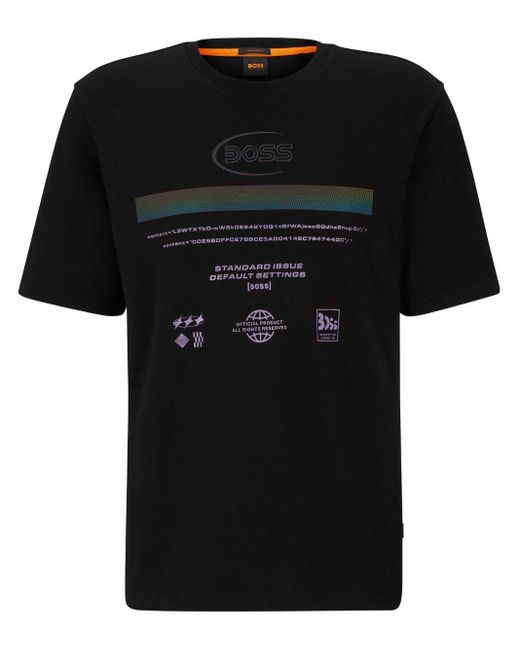 Boss T-Shirt Mit Logo-Print in Black für Herren