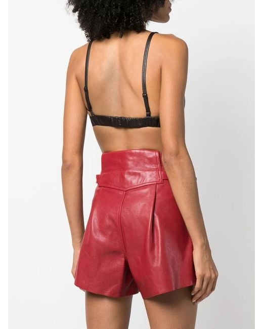 The Mannei Black Sierra Leather Bralette