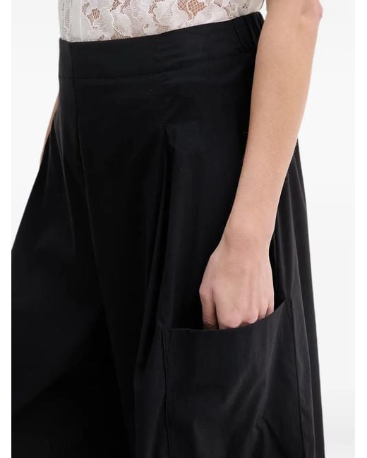 Joseph Ribkoff Black Pleated Wide-Leg Palazzo Pants