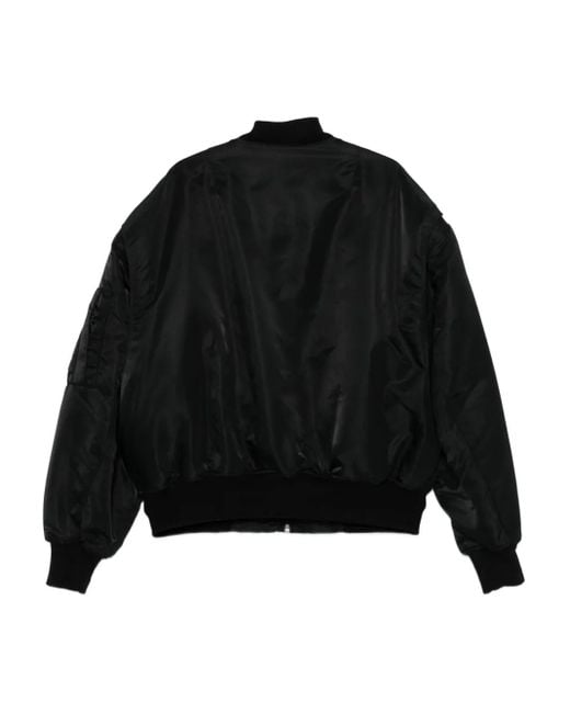 Entire studios Black Zip-Fastening Bomber Jacket