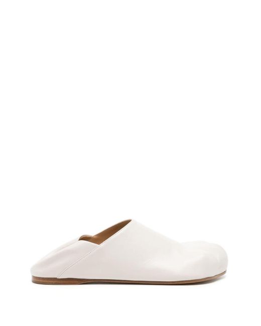 J.W. Anderson White Paw Leather Loafers