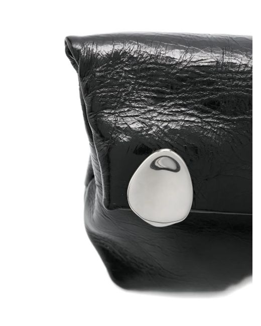Jil Sander Jewel Clutch Met Rits in het Gray