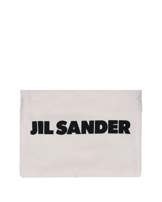 Jil Sander Natural Porte-Cartes En Cuir