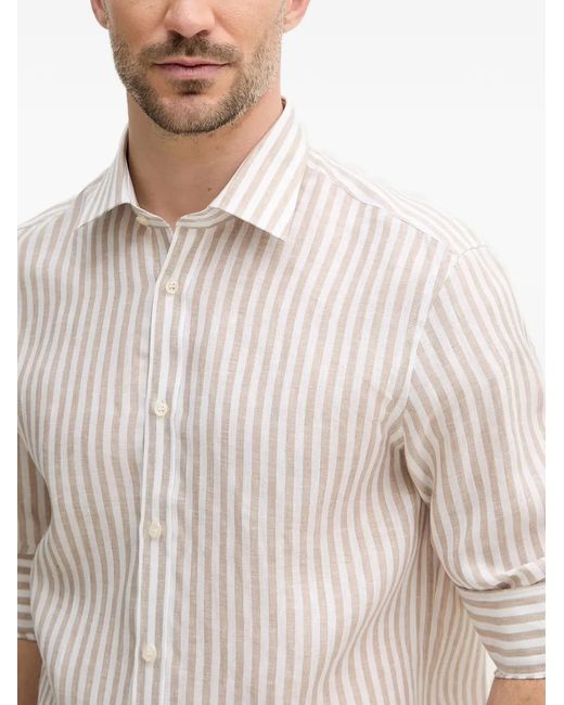 Paul & Shark White Linen Shirt for men