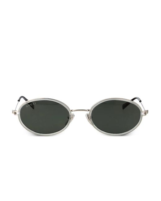 Gucci Metallic Gg1980S Oval-Frame Sunglasses
