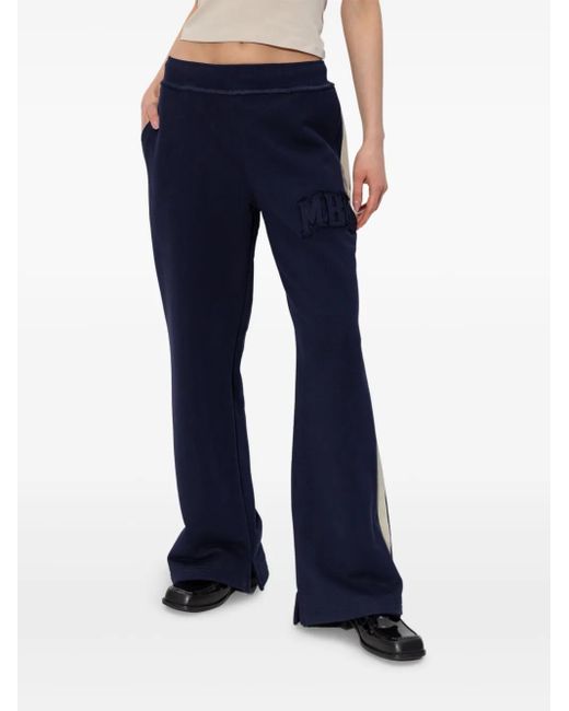 M I S B H V Blue Logo-Patch Track Pants