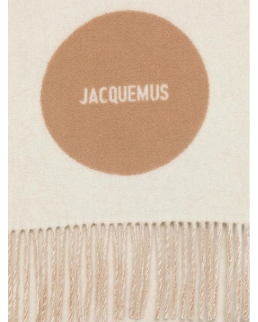 Jacquemus White Scarf With Logo
