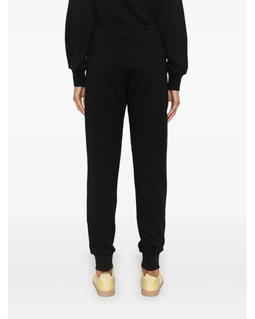 Versace Jeans Couture Black Logo-Embroidered Track Pants