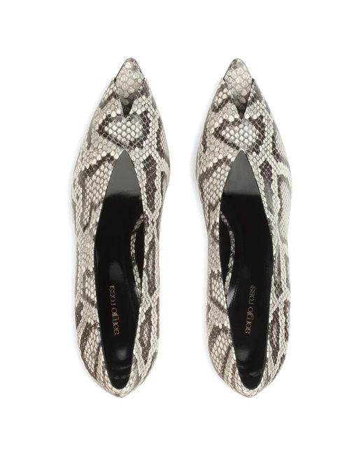 Sergio Rossi White Beak Pointed-Toe Pumps