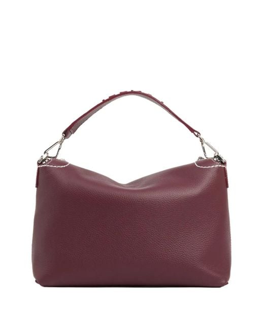 Lancel Purple Large Ninon Soft
