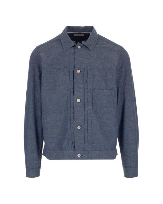 Al Duca D'aosta Blue Button-Front Shirt for men