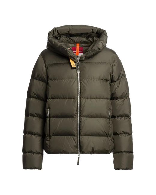 Parajumpers Green Jinny Hooded Down-Filled Jacket