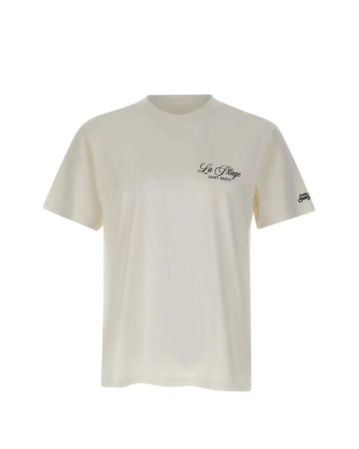 Mc2 Saint Barth White Portland La Plage T-Shirt for men