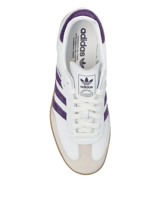 Adidas White Samba Leather Sneakers
