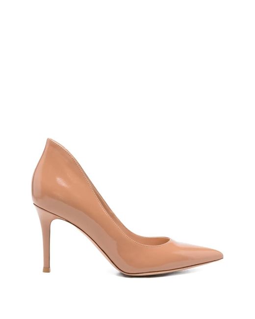 Gianvito Rossi White Gianvito Pointed-Toe Pumps