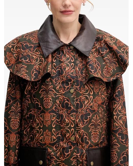 Barbour Brown X Farm Rio Luana Coat