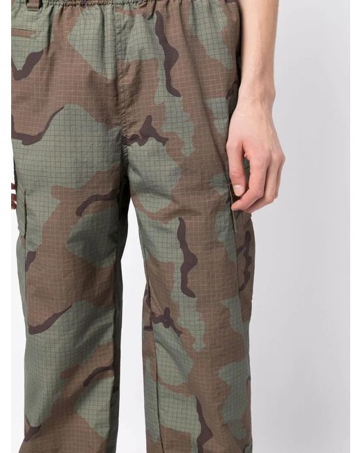 Undercover Gray Camouflage-Print Jogger Pants for men