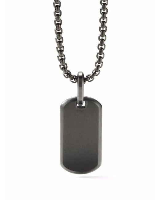 David Yurman White Chevron Tag (35Mm) for men