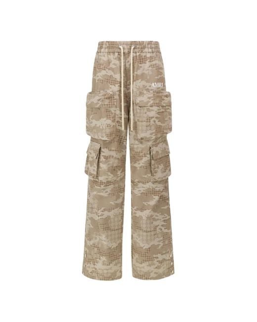 Amiri Natural Camo Drawstring Cargo Pants for men
