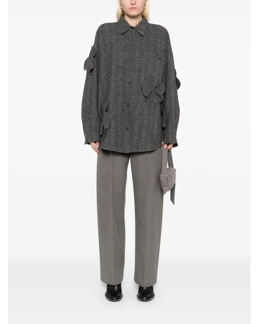 JNBY Gray Flower-Detailing Jacket