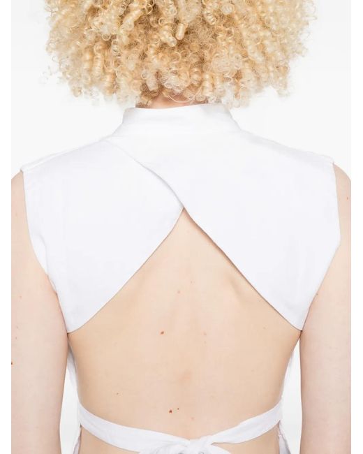 GIMAGUAS White Coco Tie-Front Top