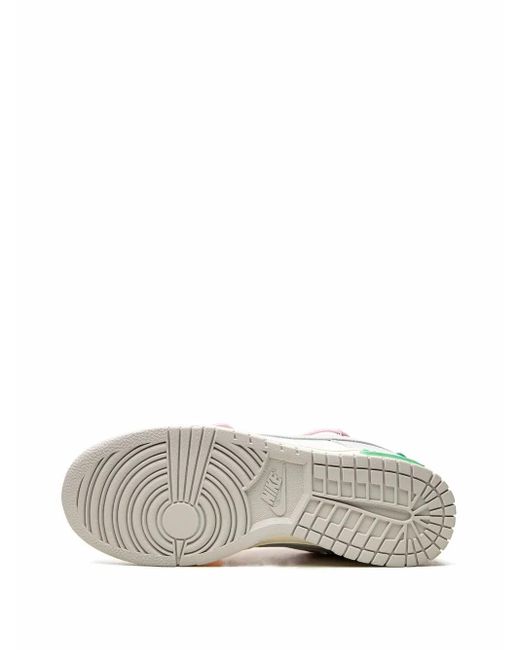 NIKE X OFF-WHITE White Dunk Low "Lot 09" Sneakers