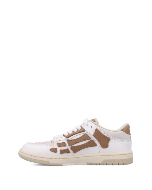 Amiri White Skeleton Top Low Trainers for men
