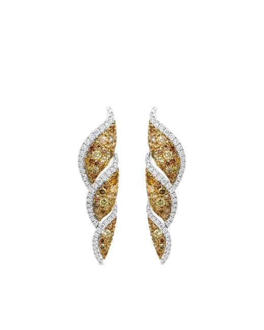 HYT Jewelry Metallic Diamond Earrings