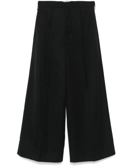 Simone Rocha Broek Met Wijde Pijpen in het Black voor heren