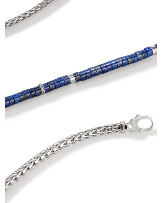 John Hardy Heishi-Halskette aus Sterlingsilber mit Lapislazuli in Blue für Herren