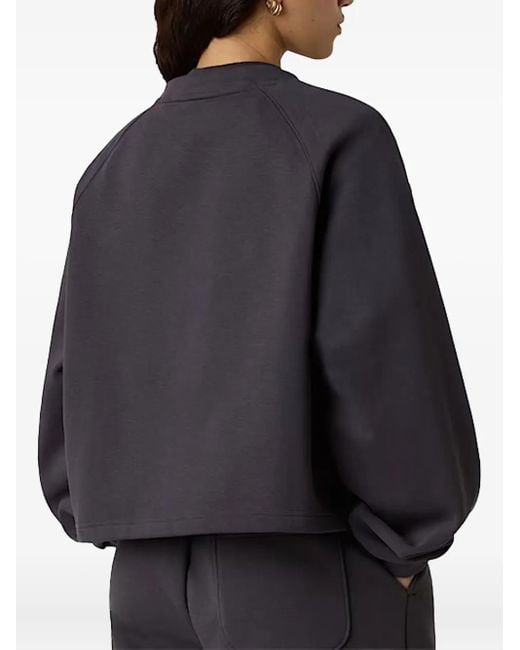 The North Face Blue Logo-Patch Cotton-Blend Sweatshirt