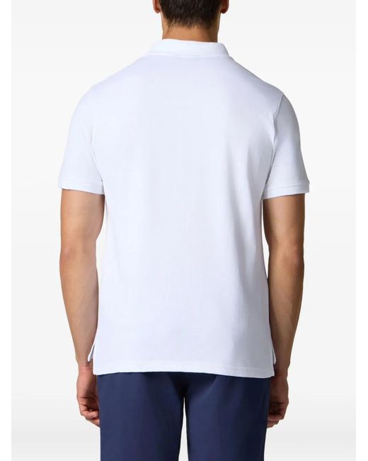 Brooks Brothers White Logo-Embroidered Polo Shirt for men