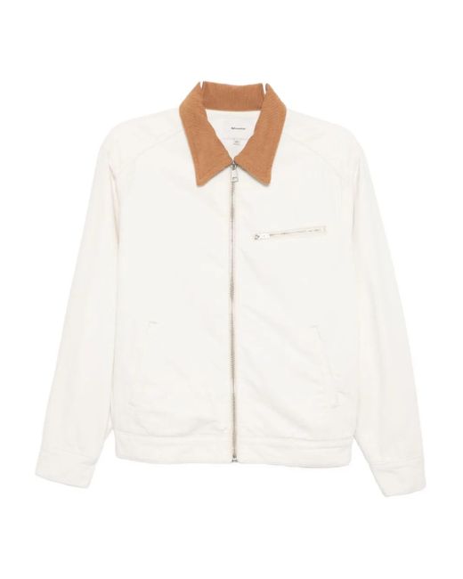 Reformation White Harrison Utility-Jacke