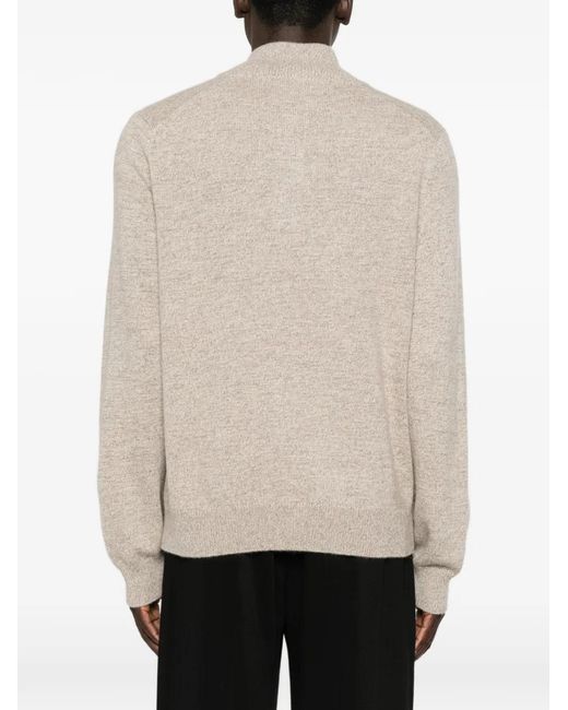 Bompard White Long-Sleeves Sweater for men