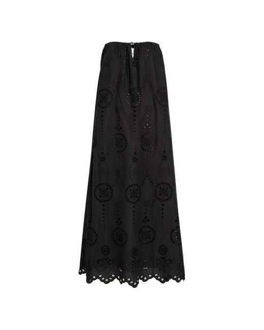 Matteau Black Broderie-Anglaise Midi Dress
