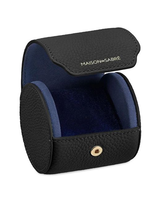 Maison De Sabre Black Leather Watch Roll