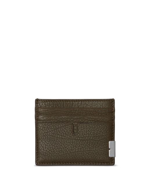 Burberry Brown Tall B Leather Cardholder for men