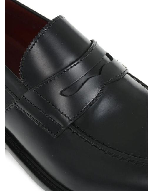 Corneliani White Penny-Slot Leather Loafers for men