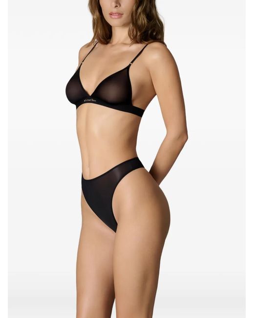 Maison Close Black Double Sens Triangle Bralette