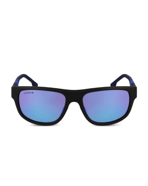 Lacoste Blue Mirrored-Lenses Square-Frame Sunglasses for men