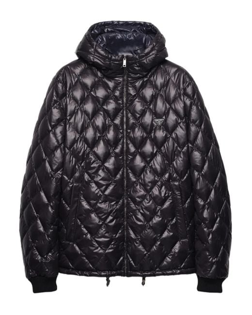 Prada Gevoerd Jack Met Capuchon in het Black voor heren