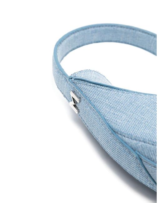 Mini sac Spiral Curve 02 en jean Mugler en coloris Blue