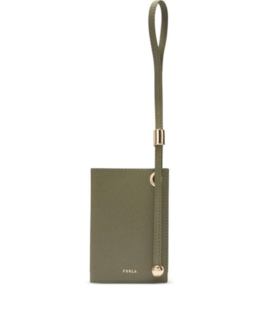 Furla White Small Laura Leather Card Holder
